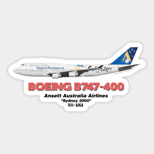 Boeing B747-400 - Ansett Australia Airlines "Sydney 2000" Sticker